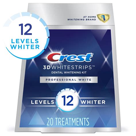 crest 3d whitestrips professional white.